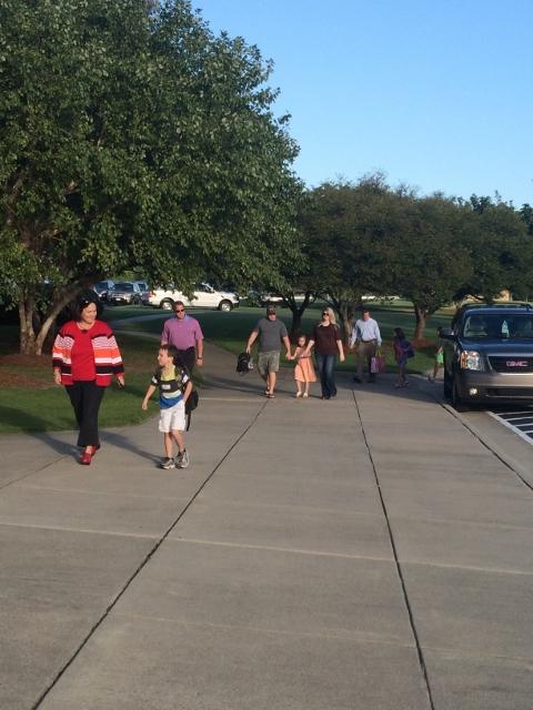 Student and parents alike rush into RMA ready and excited to kick off the school year.