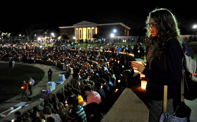 A vigil held in honor of University of Virginia sophomore Hannah Graham