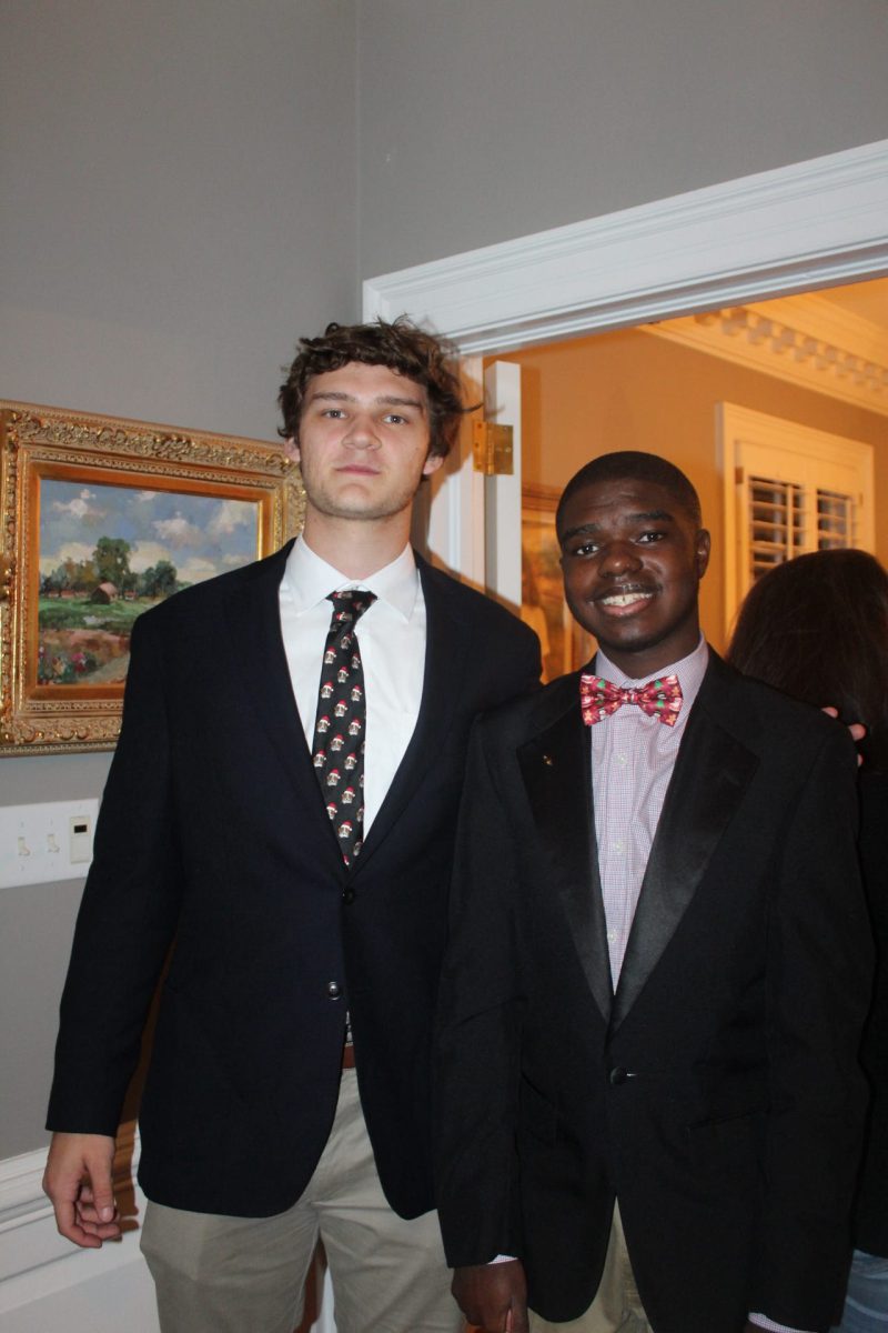 Wyatt Wells with a friend at the Exceptional Eagles Prom